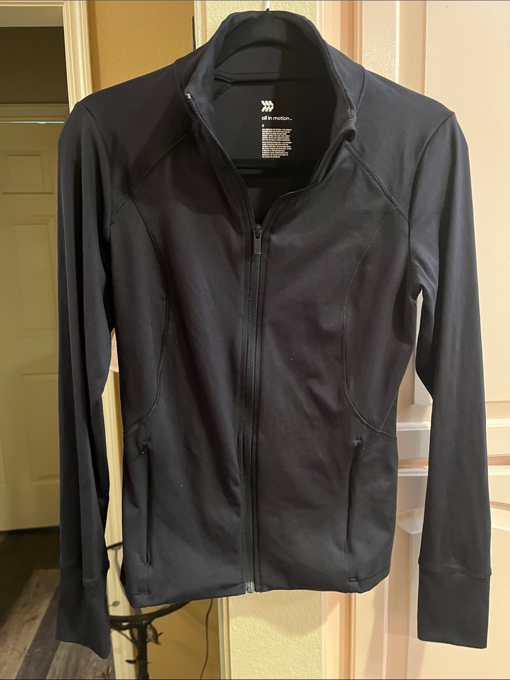 all in motion Black Performance Hoodie with Reflective Logo